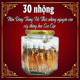 Đông Trùng Hạ Thảo nguyên con sấy thăng hoa 30 nhộng Cao Cấp