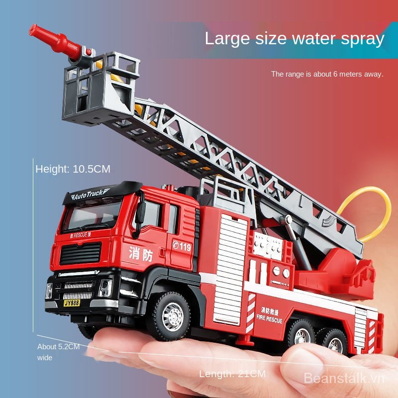 Mô hình xe cứu hỏa đồ chơi cho bé