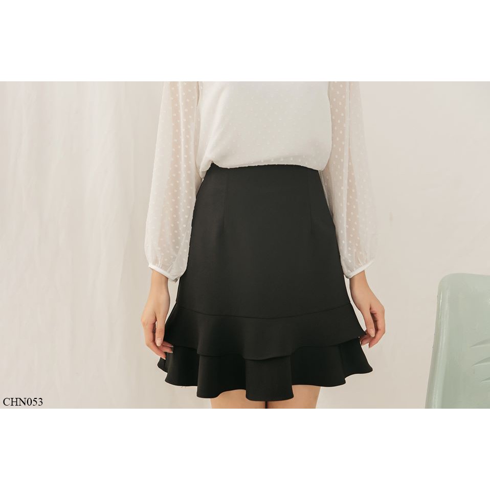 Chân váy chữ a chân váy nữ xoè 2 tầng kín đáo TIIN STORE CHN053