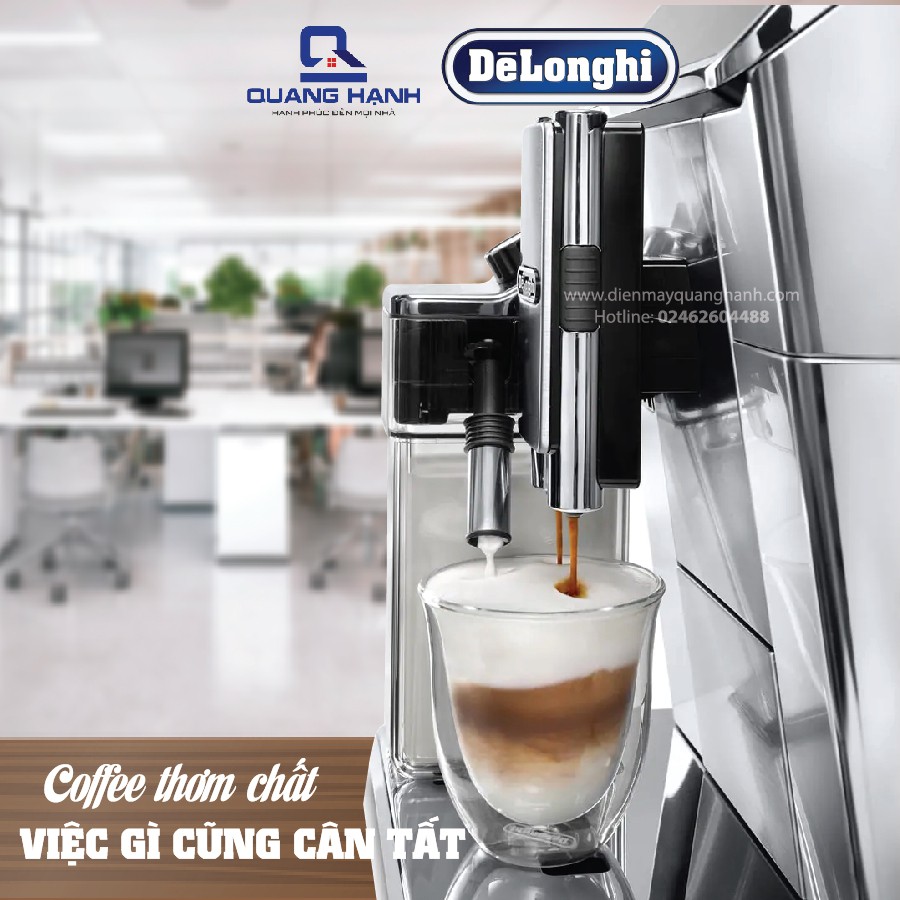 [Mã SKAMA07 giảm 8% đơn 250k]Máy pha cà phê tự động Delonghi ECAM650.75.MS [Hàng chính hãng]