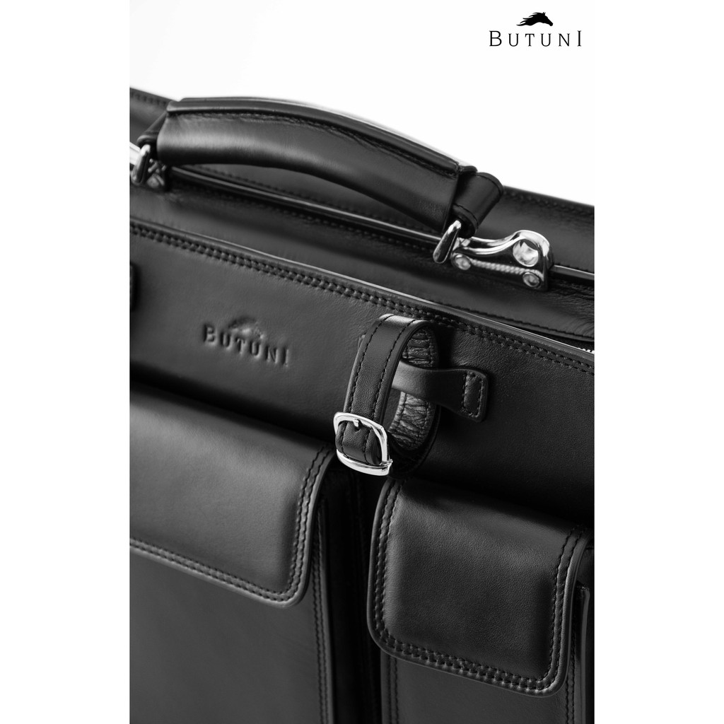 Cặp xách nam da thật cao cấp Butuni Business Messenger Satchel