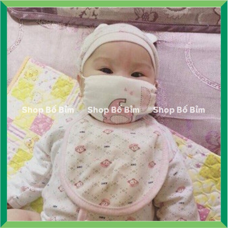 Khẩu Trang Cho Bé Vải Xô Hoa xuất Nhật Loại Đẹp 4 lớp