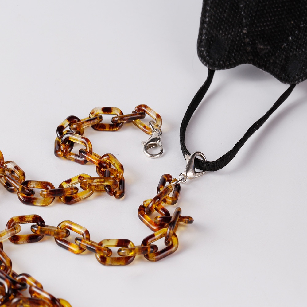 Dây Xích Gắn Mắt Kính Acrylic Chống Trượt Chống Thất Lạc Phong Cách Retro Thời Trang