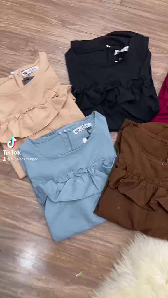Sét peplum bèo ngực bigsize 60=>90kg | BigBuy360 - bigbuy360.vn