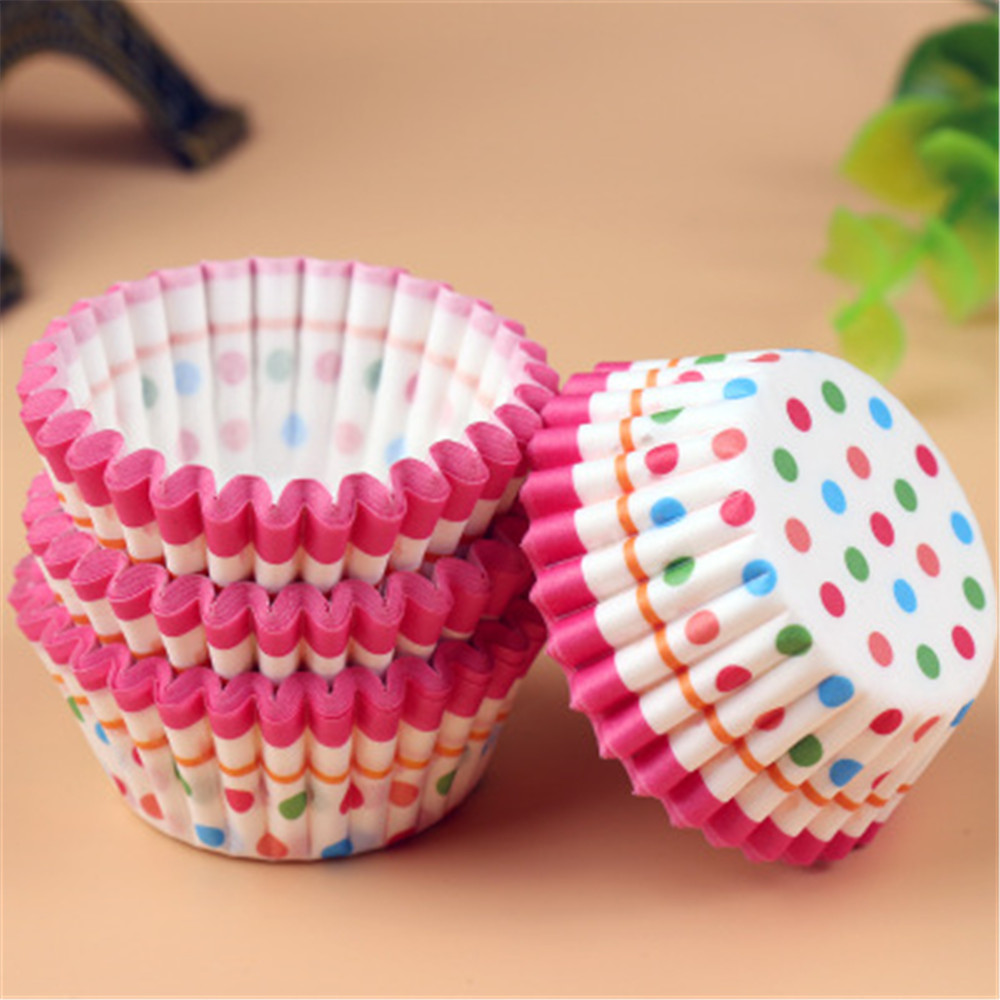 Set 100 Cốc Làm Bánh Cupcake / Muffin Tiện Dụng Cho Nhà Bếp / Tiệc Sinh Nhật