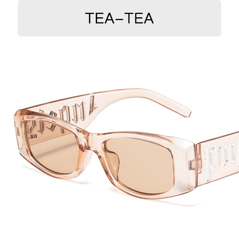 Kính Mát Hình Chữ Nhật Màu Đen Tím Phong Cách Cổ Điển 2022 Thời Trang Cho Nữ