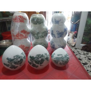 Cóng sứ cho lồng chào mào, chích choè (Bộ 3 cóng)