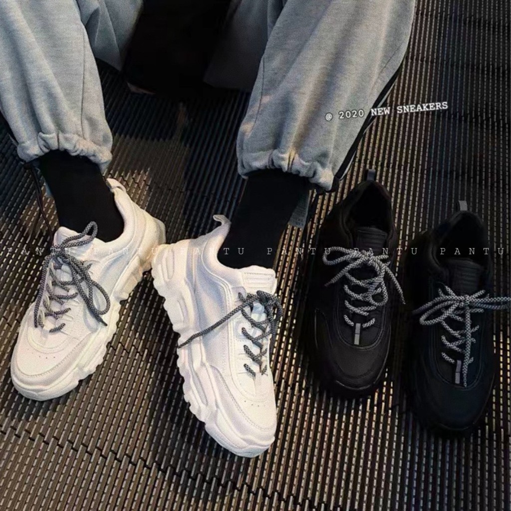 Giày Sneakers ( Trắng,Đen) Đơn Giản Mang Cực Tôn Dáng - PANTU UNISEX