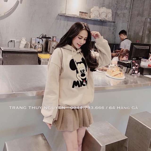 Áo hoodie micky be