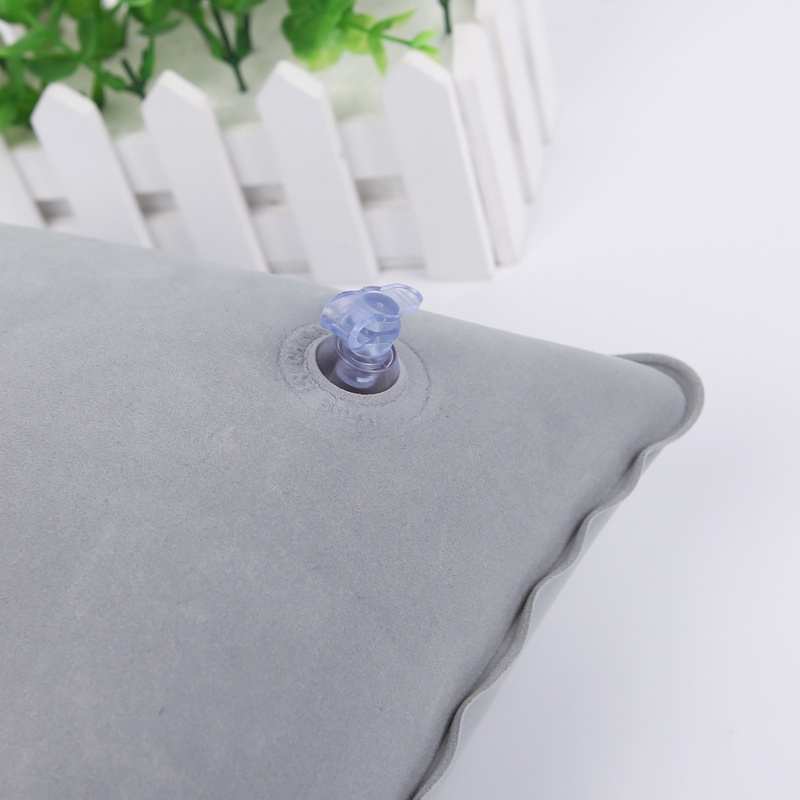 Gối bơm hơi pvc nylon siêu nhẹ có thể gấp gọn tiện dụng mang theo du lịch / đi biển / cắm trại