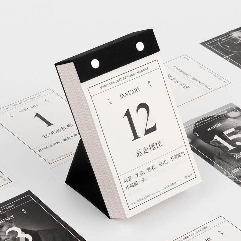 Lịch 2019 để bàn kiểu dáng đơn giản xinh xắn