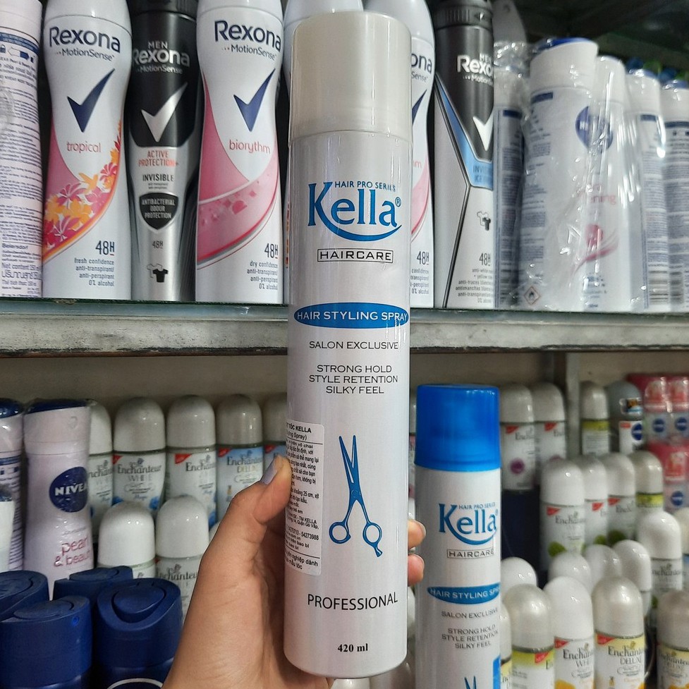 Keo xịt tóc Kella 420ml loại mềm