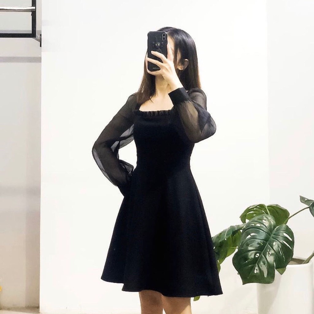 Đầm trắng xòe tay phồng dễ thương Babe Dress | BigBuy360 - bigbuy360.vn