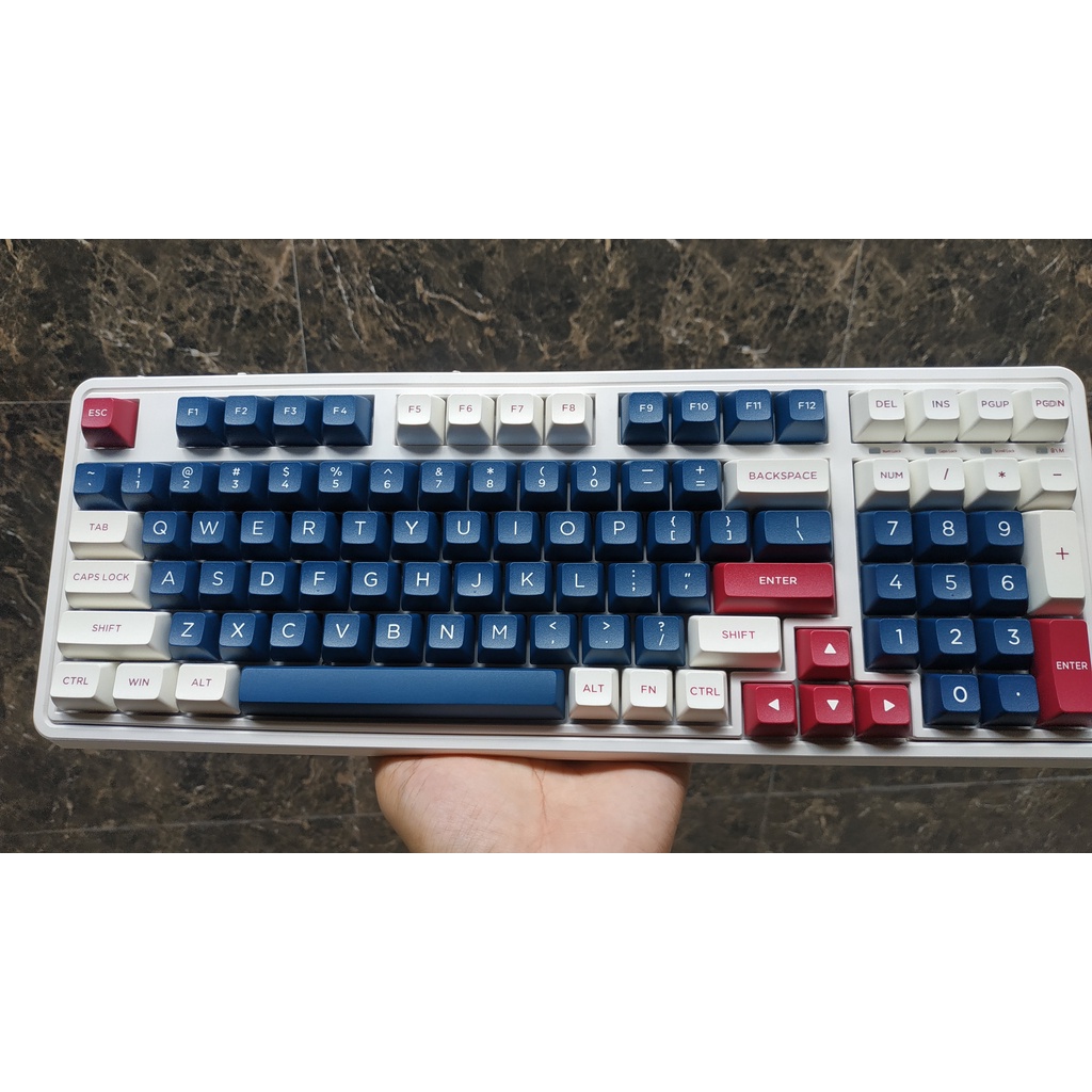 Bàn phím cơ FL-Esports CMK98 SAM Metal Heart RGB/ Hotswap/ Bluetooth/ Wireless 2.4Ghz/ Type C