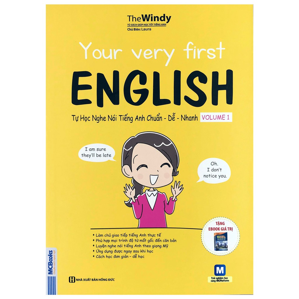 Sách - Your Very First English - Tự Học Nghe Nói Tiếng Anh Chuẩn - Dễ - Nhanh (Combo, lẻ tùy chọn Volume 1 và 2)