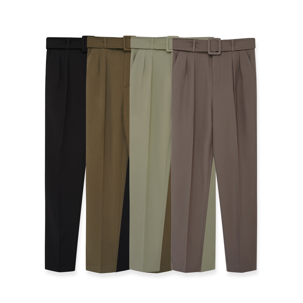 Quần Baggy Nữ Ly Thân Trước Kèm Đai Dáng Công Sở Thời Trang By LEMIA Design - 22Q010