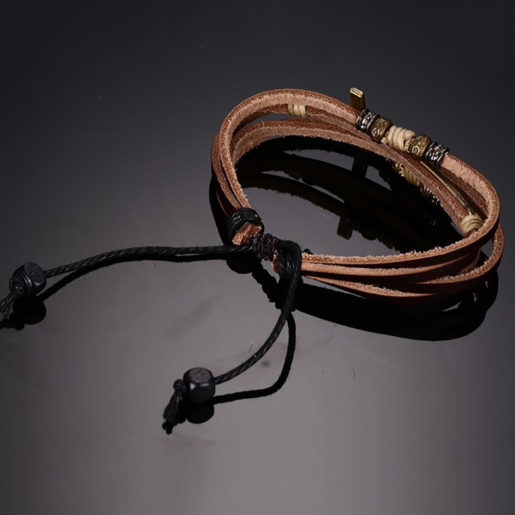 Vòng Tay Da Mặt Thánh Giá Cho Nam Và Nữ