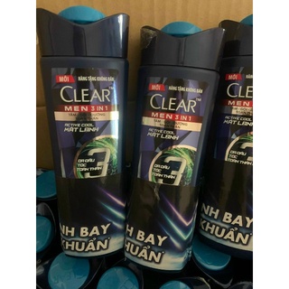 Chai tắm, gội, dưỡng toàn thân 3 in 1 clearmen 140g date 24/6/2024