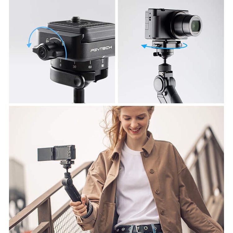 Đầu nối Snaplock Mini Reverse Ball Head PGYtech - Hàng chính hãng - Thiết kế gập nhỏ gọn, dễ dàng mang theo.