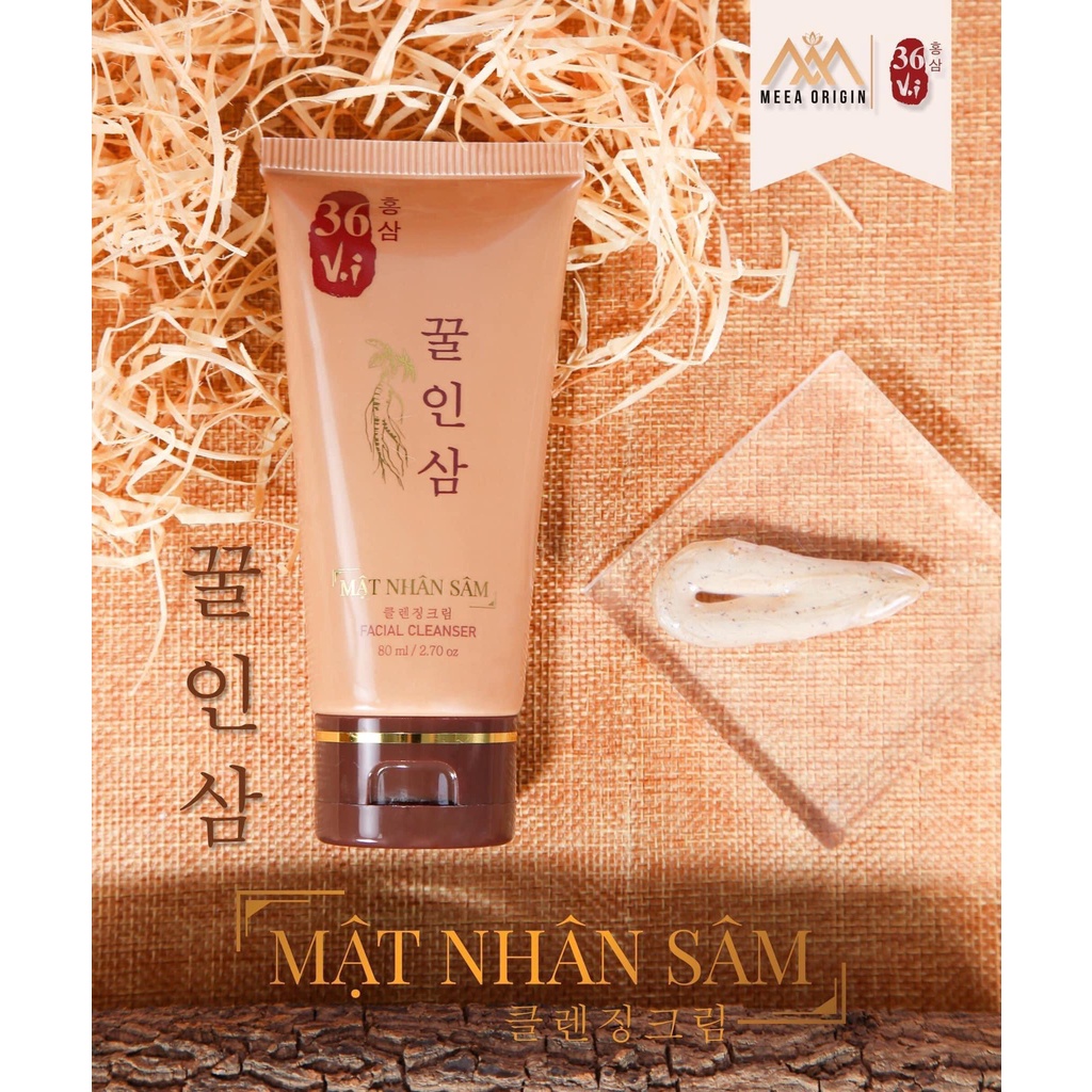 Sữa rửa mặt mật nhân sâm thiên nhiên Meea Organic chính hãng, sạch da sâu, ngừa mụn, trắng sáng da, dưỡng da chuyên sâu | BigBuy360 - bigbuy360.vn