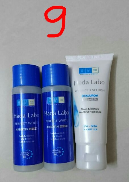 Combo dầu tẩy trang, sữa rửa mặt, lotion Hadalabo / mẫu thử | BigBuy360 - bigbuy360.vn