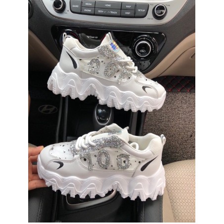 [Mã FAGREEN245 giảm tới 30K đơn 99K] Giày thể thao nữ độn đế kim tuyến mã 100, giày sneaker nữ thoáng khí hot trend 2020 | BigBuy360 - bigbuy360.vn