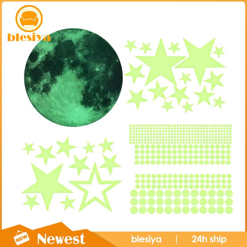 [Blesiya] 435 Miếng Dán Tường Hình Ngôi Sao Dạ Quang