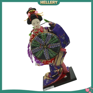 Mô Hình Geisha Mặc Kimono Nhật Bản Và Áo Choàng Màu Tím Để Trang Trí Nhà Cửa