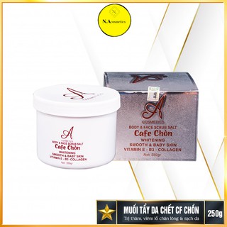 Muối Tẩy Da Chết Cafe Chồn Acosmetics Chính Hãng - Dành cho Body- Tẩy tế bào chết cho da-Làm sạch da-Giúp da hấp thụ kem