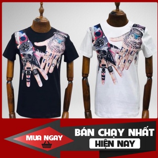 Áo phông nam, áo thể thao 5d họa tiết bàn tay chất liệu thun lạnh cao cấp