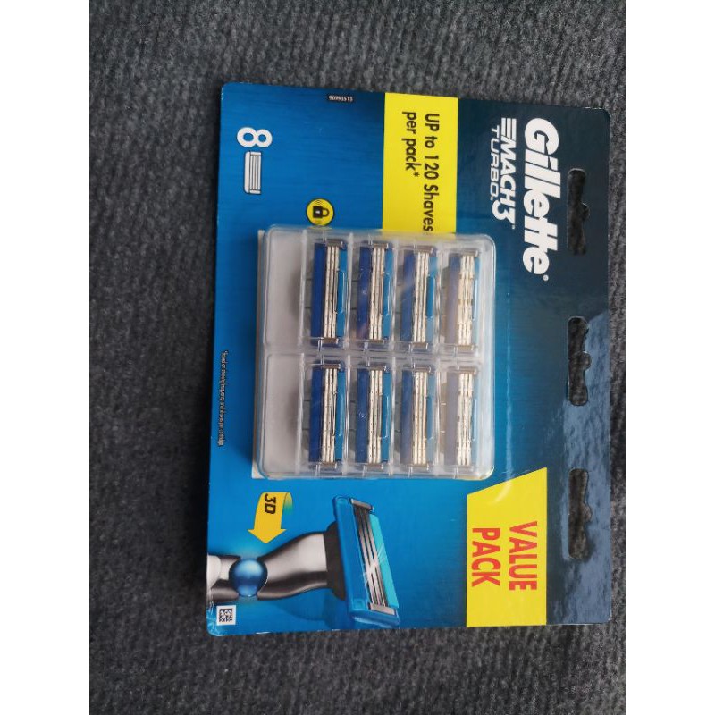 Lưỡi dao cạo rau Gillette Mach3+ (set4 và set8)