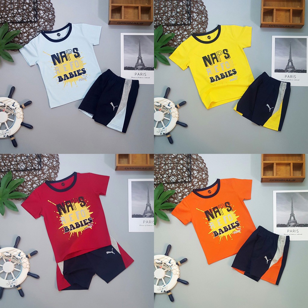 [SIZE NHÍ+ĐẠI] SÉT THUN BÉ TRAI IN NAPS ARE TO BABIES