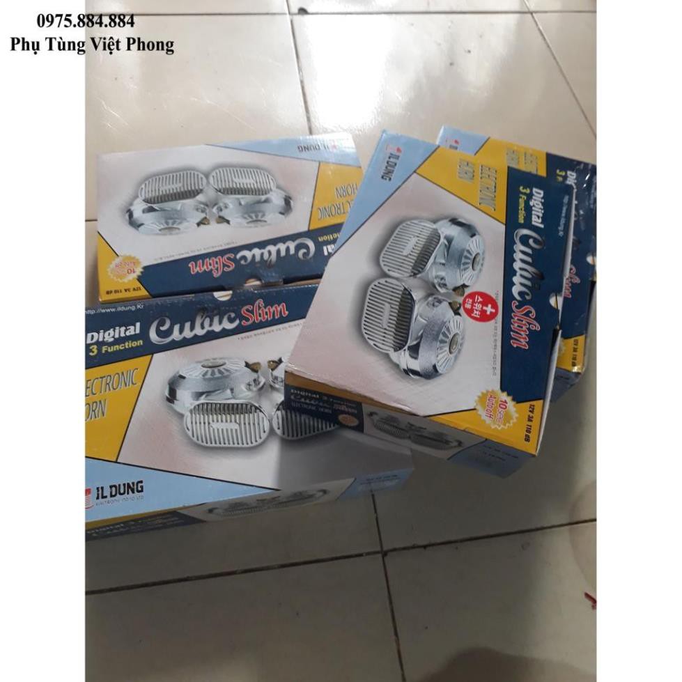 Còi Ngân 3 Tiếng Hàn Quốc : 12V _ 24V [NEW_1]