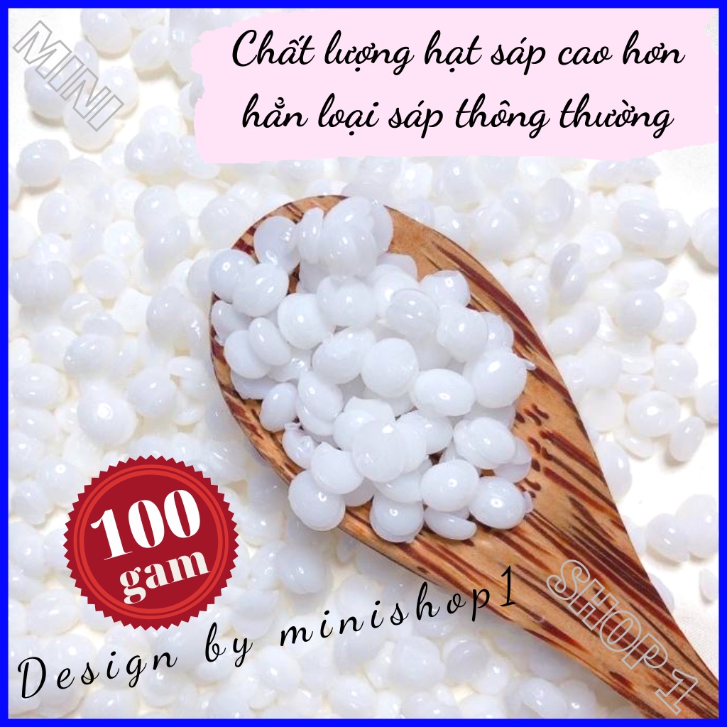 500G Sáp wax lông nóng cao cấp handmade, wax lông nách tay chân, sáp wax ria mép túi 500g