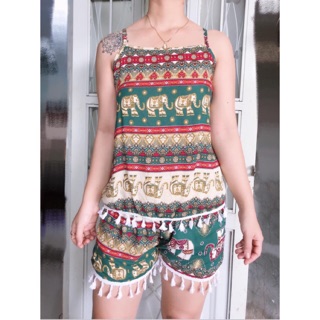 Đồ bộ vải lanh Thái mát mẻ. Bộ mặc nhà.