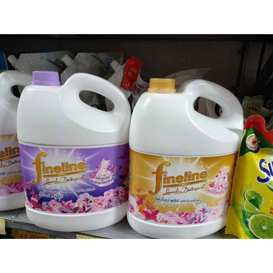 Nước giặt xả quần áo đậm đặc Fineline 3000ml mẫu mới