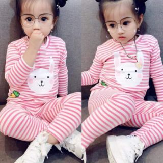 Combo sỉ Bộ cotton len kẻ 1-7 tuổi