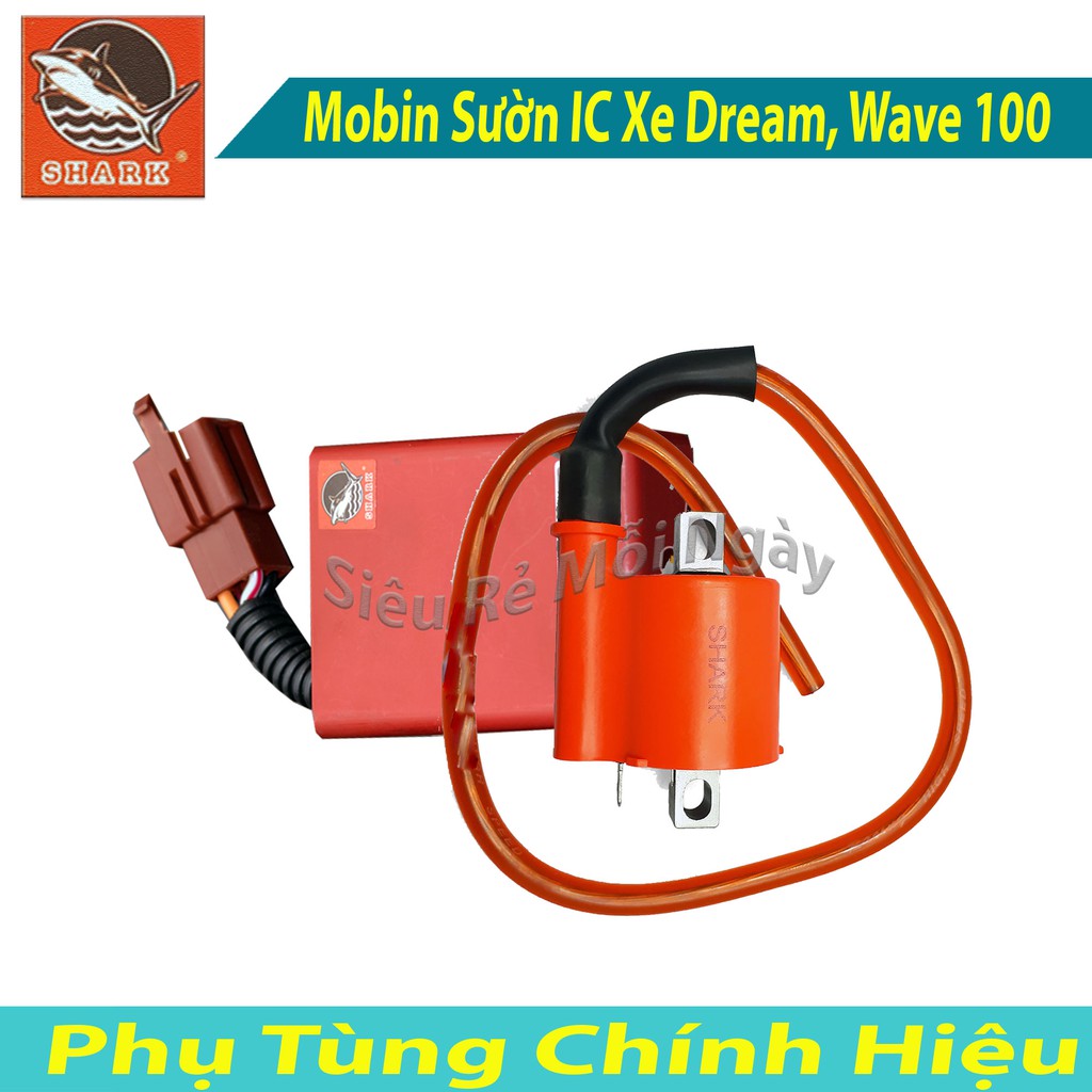 Mobin Sườn và IC Độ SHARK xe Xăng Cơ Dr, Wave nhỏ, Sirius 50cc, Galaxy 50cc