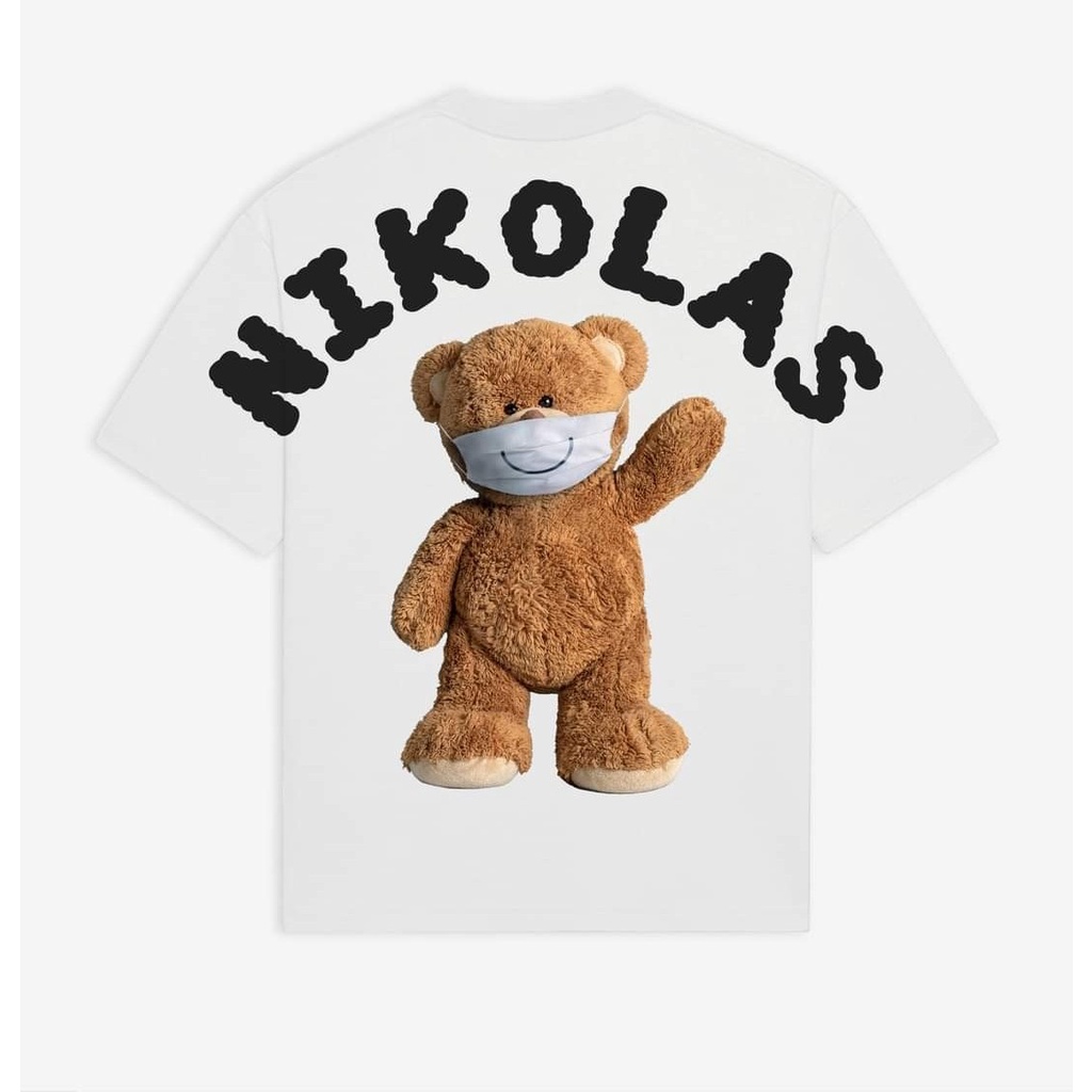 Áo Thun Phối Chữ Lưng NICOLAS Áo Đôi, Áo Cặp Phong Cách Trẻ Trung Năng Động Cá Tính Hợp Trend 2022