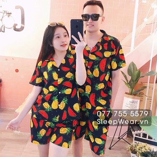 Bộ đi biển gia đình, pijama đi biển nam nữ có đủ size