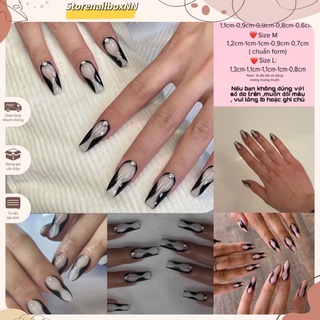 Nailbox ,10 móng úp thiết kế ,đính đá.