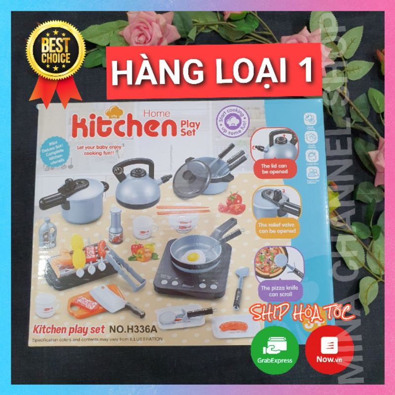 Bộ Đồ chơi nấu ăn 36 món, nấu ăn nhà bếp hàng loại 1