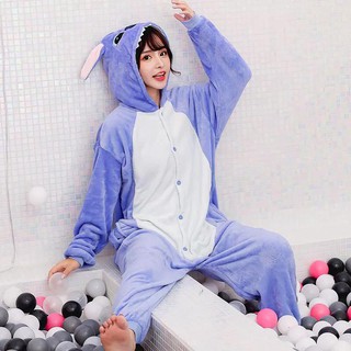 Bộ đồ thú hình stich xanh, đồ thú cosplay