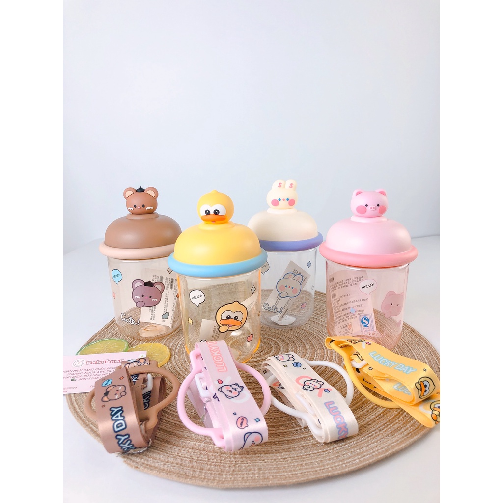 Bình Nước Tập Uống Cho Bé Cute, Bình Nước An Toàn, Dễ Sử Dụng Babibu - BNTU