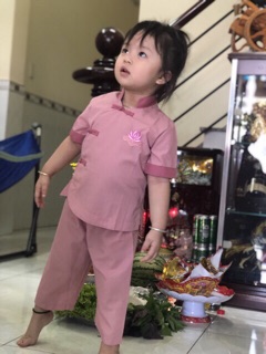 Đồ lam đi chùa cho bé