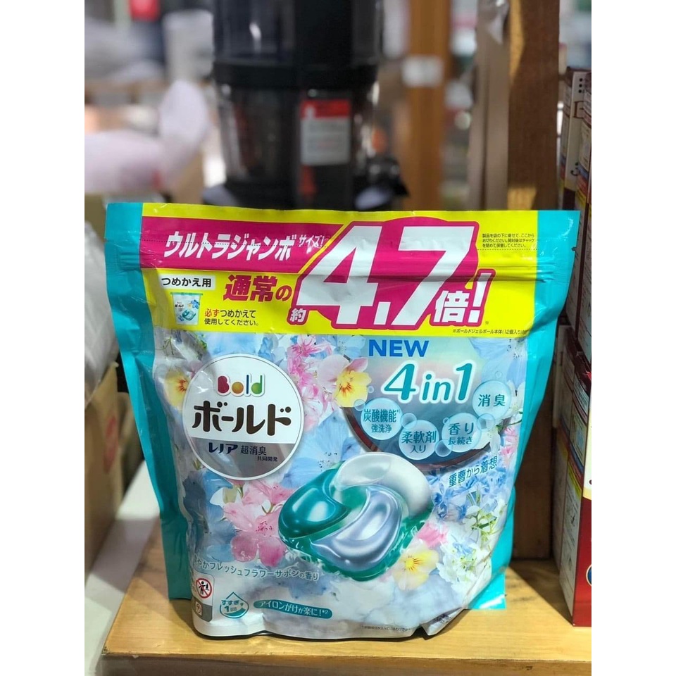 Viên giặt Nhật bản túi Gelball 3D-4D (Túi 36 viên, túi 31 viên,Túi 85 viên 4D)  Nhật Bản