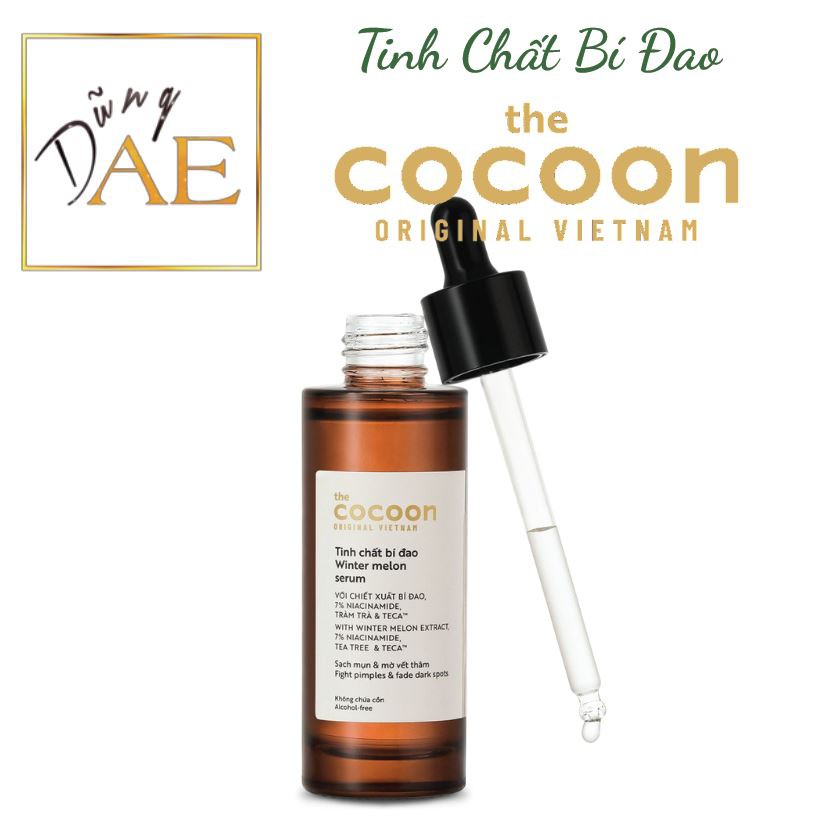 Tinh Chất Bí Đao Cocoon - Serum Hỗ Trợ Kiểm Soát Dầu Và Mờ Thâm Cocoon 70ml