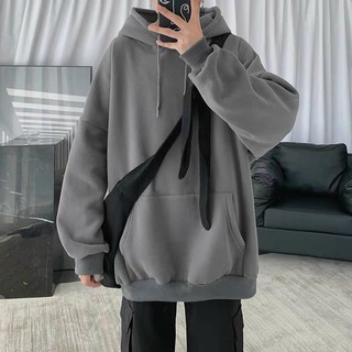 Áo hoodie basic xám