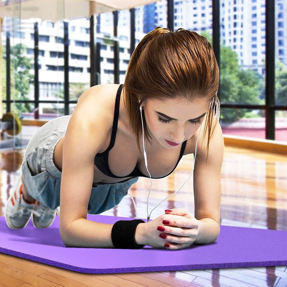 [GIÁ SẬP SÀN] Thảm Tập Yoga tpe Cao Cấp 2 Lớp Dày 6mm Chất Liệu Cao Su Non