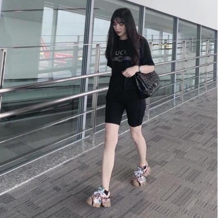 Quần legging ngắn chất cotton co dãn 4 chiều | BigBuy360 - bigbuy360.vn